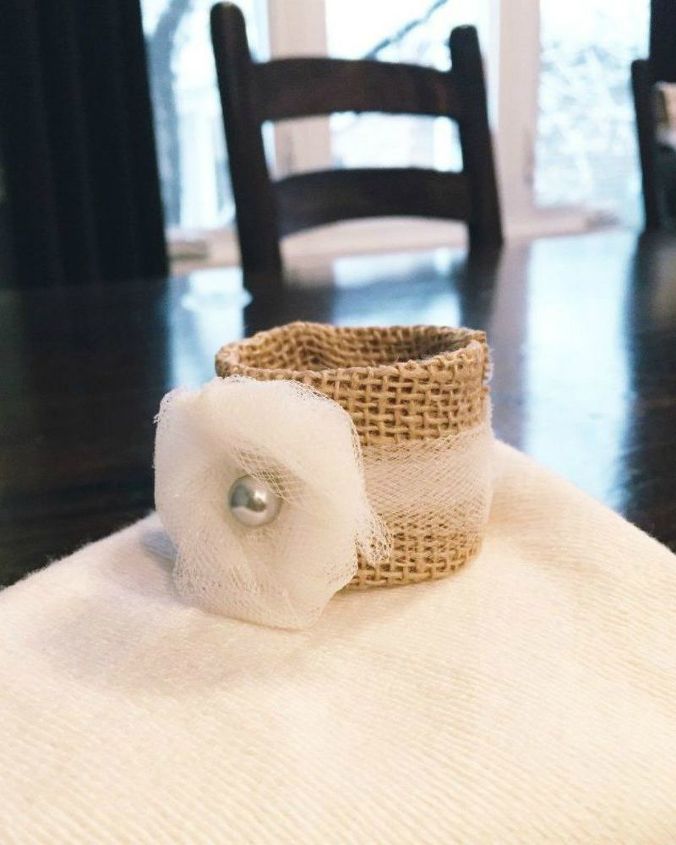 s grab toilet paper tubes for these 14 stunning ideas, bathroom ideas, Cover them in burlap for napkin rings