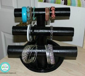 s grab toilet paper tubes for these 14 stunning ideas, bathroom ideas, Align several of them into a jewelry holder