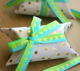 s grab toilet paper tubes for these 14 stunning ideas, bathroom ideas, Fold them into mini gift boxes for guests