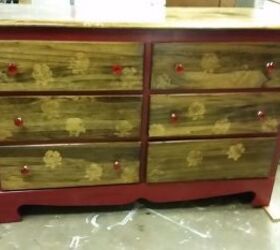 rose antique dresser, flowers, gardening, painted furniture, repurposing upcycling