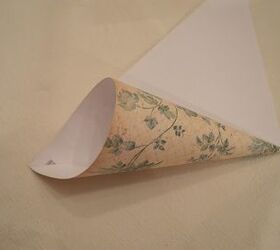 romantic paper flower cones, gardening