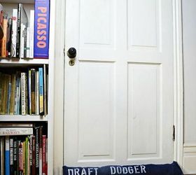 s 19 gorgeous reasons to dig your old jeans out of the closet, crafts, repurposing upcycling, Fashion a draft stopper out of an old pair