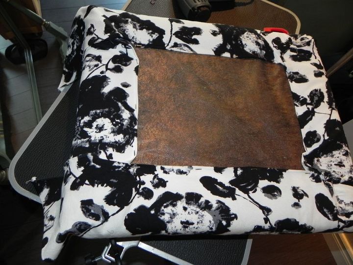 t how i failed a paint job on a fabric cushion and survived, reupholster