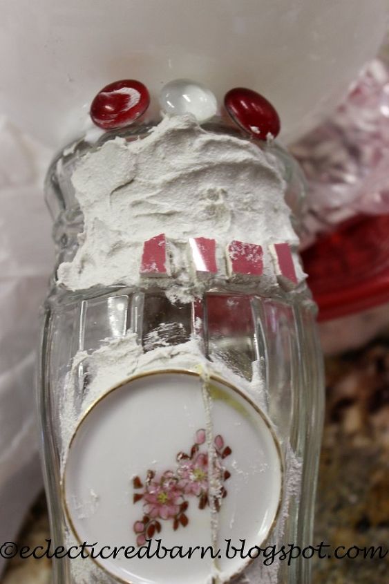 using a vase and a globe for decorative garden art, crafts