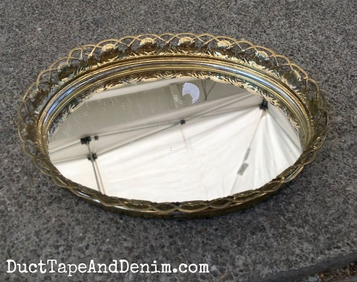 cmo pintar un espejo de tocador vintage de una tienda de segunda mano