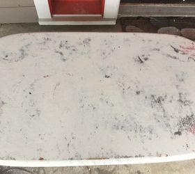 faux marble table, flooring, painted furniture, tiling