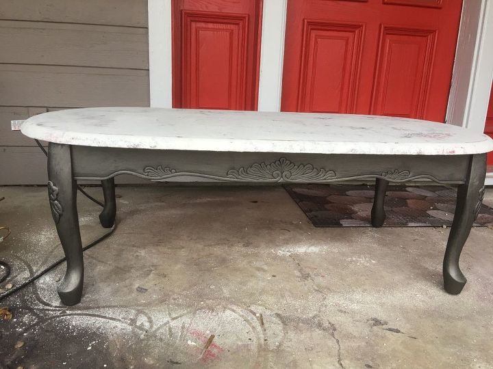 faux marble table, flooring, painted furniture, tiling