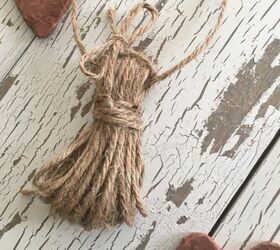 wood bead garland with jute twine tassels