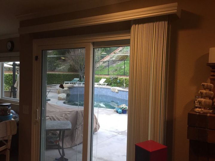 q suggestions for changing verticals blinds to curtains, home decor, window treatments