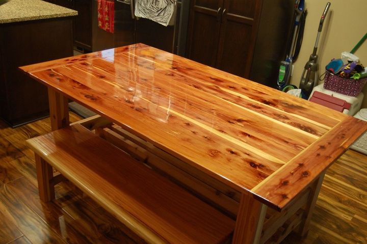 Cypress Kid's Picnic Table Dining Table Made From Tennessee Red Cedar and 2X6 Redwood ...