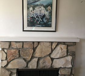 mantel makeover an easy diy project, fireplaces mantels