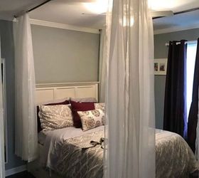 s 13 stylish ideas you ll want to steal for your boring bedroom, bedroom ideas, Turn your bed into a princess canopy