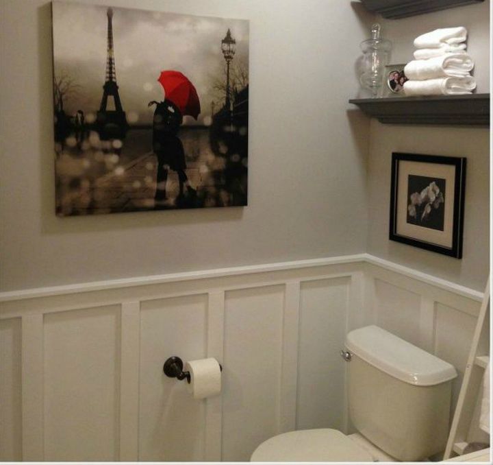 s make your bathroom look amazing with these wall updates, bathroom ideas, Build board and batten wainscotting