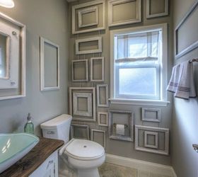 s make your bathroom look amazing with these wall updates, bathroom ideas, Hang up a gallery wall of frames