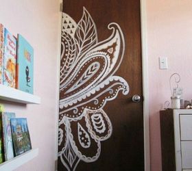 hate your boring door try these 13 brilliant ideas, Or paint it with an intricate pattern