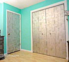 hate your boring door try these 13 brilliant ideas, Stroke on a faux silver leaf look