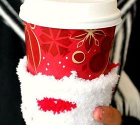 s save your socks for these 16 cute ideas, Strip them into coffee sleeves