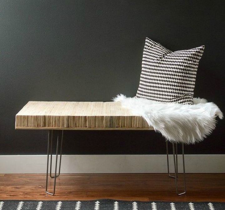 s 13 incredible living room updates using leftover wood, Compress them into a small bench