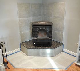 corner fireplace mantel makeover, fireplaces mantels