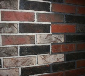 painted grout fireplace makeover, cleaning tips, fireplaces mantels, tiling