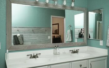 DIY Bathroom Mirror Makeover for Under $10