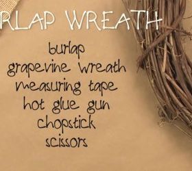 Easy to Make: Rustic Burlap Wreath