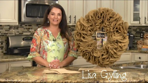 rustic burlap wreath, crafts, wreaths, Perfect for indoors or out