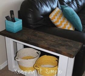 diy sofa side table, painted furniture