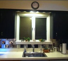 cheap way to cover ur ugly kitchen backsplash tile, View of new backsplash before doing counters