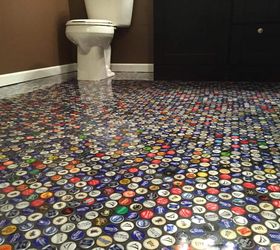 Beer Cap Bathroom Floor