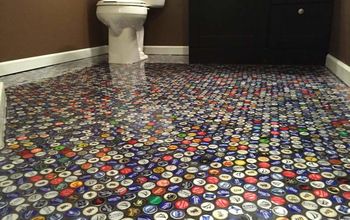 Beer Cap Bathroom Floor