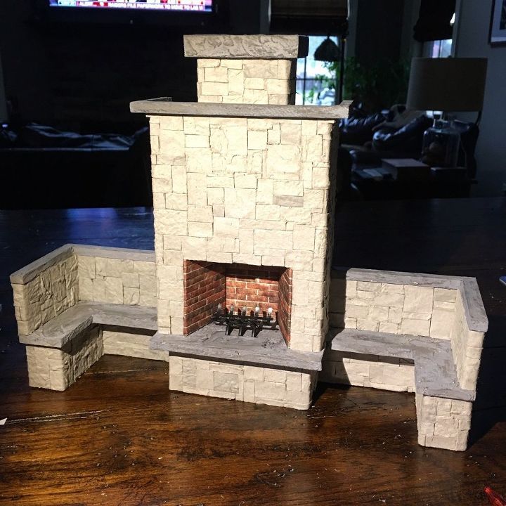 tutorial de chimenea exterior en miniatura para casa de muecas