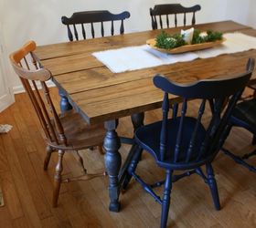 spray it pretty spray painting dining room chairs in navy blue