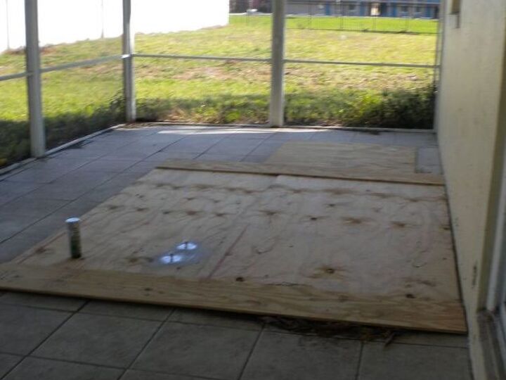 q any ideas for a screened in porch floor, flooring