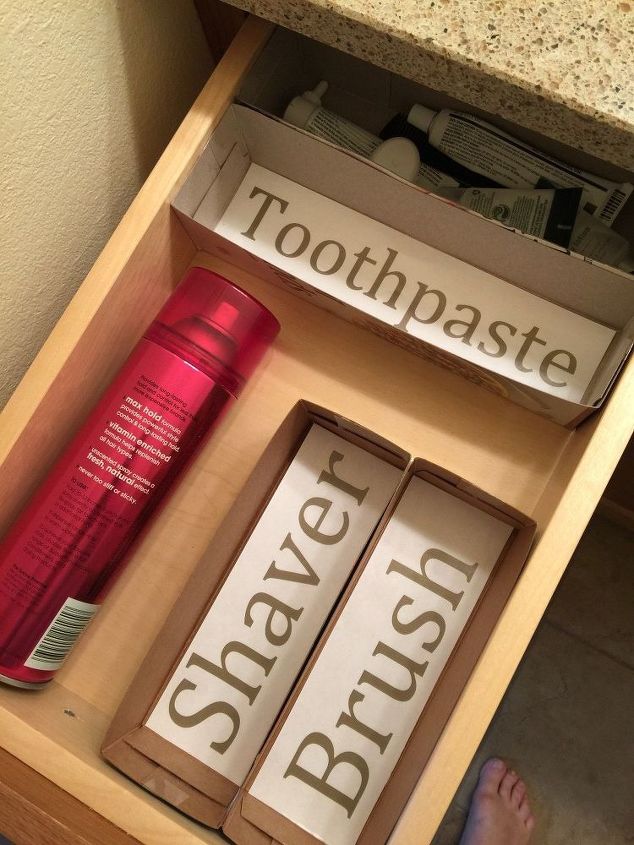 easy little idea for lasting organization in a drawer, organizing