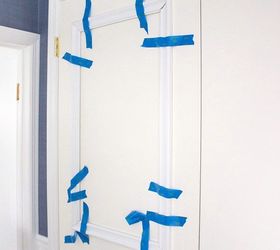 closet door diy makeover with molding and bulletin boards, closet, doors, wall decor, woodworking projects