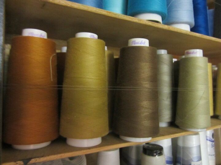 t sewing tip stop your cone threads from falling off the shelf, shelving ideas