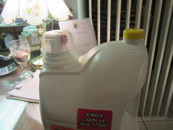 t organization tip save those cups from detergent bottles, organizing