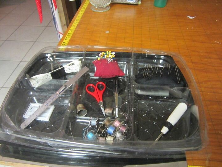t organization tip save those deli trays, organizing