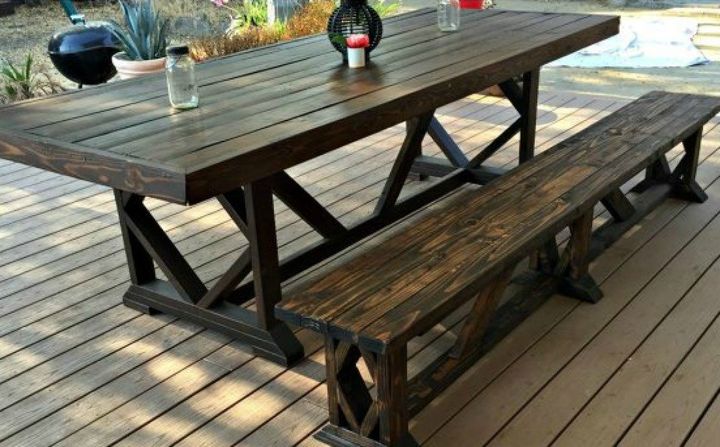 11 gorgeous backyard ideas you need to save for spring, Create a picnic table and bench