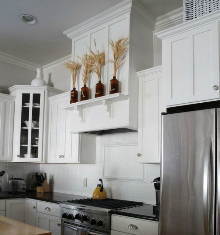 fake a gorgeous built in kitchen with these 13 hacks, Build a box around your stove hood