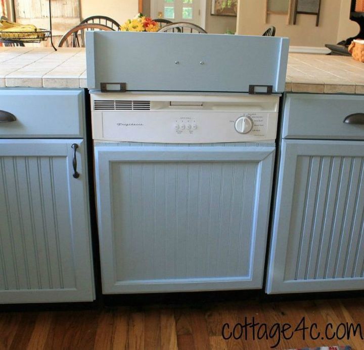 fake a gorgeous built in kitchen with these 13 hacks, Add wood to your dishwasher to blend in