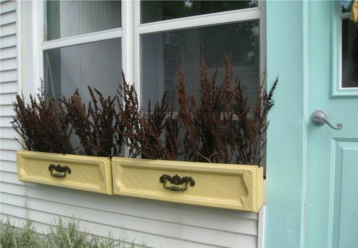 pull drawers out of your dressers for these 13 brilliant ideas, Alter them into pretty window boxes