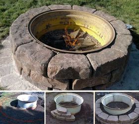 15 easy and fun diy fire pit ideas, outdoor living