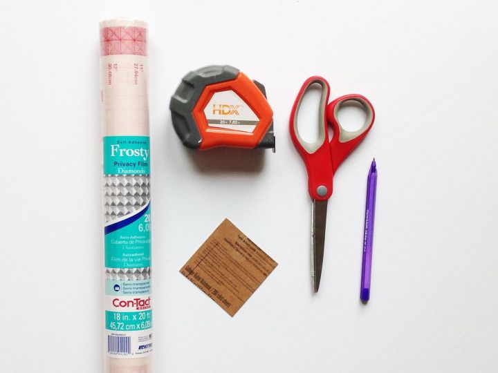 privacy glass using contact paper