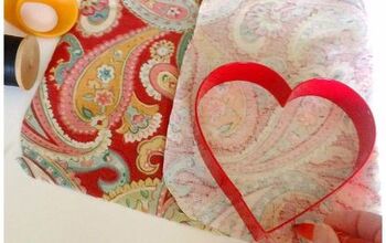 Cosa fácil, decoraciones de tela con forma de corazón para San Valentín