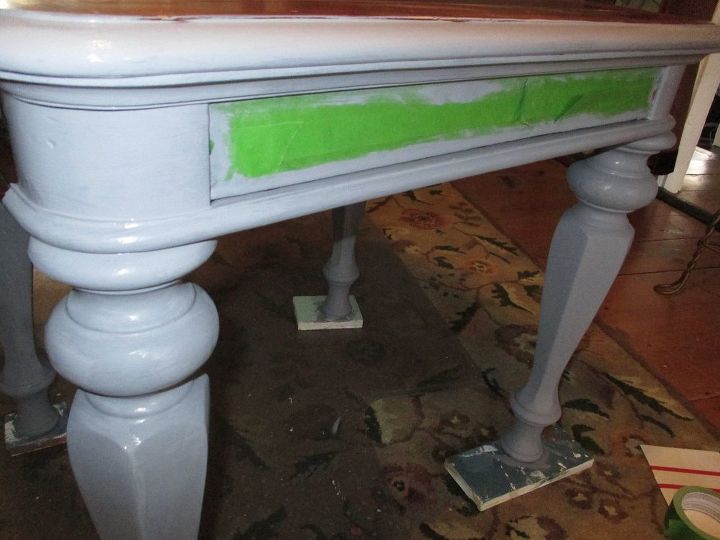 furniture makeover boring coffee table to statement piece, painted furniture