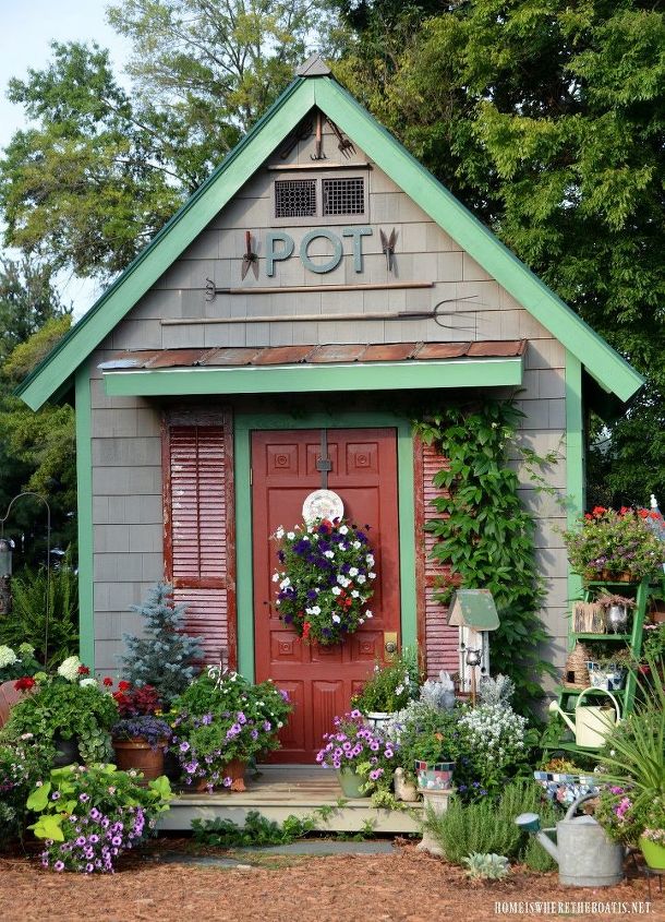 potting shed featured in she sheds a room of your own, gardening, outdoor living