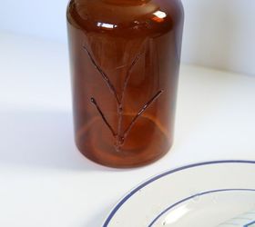 3d painted glass jar