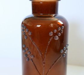 3d painted glass jar